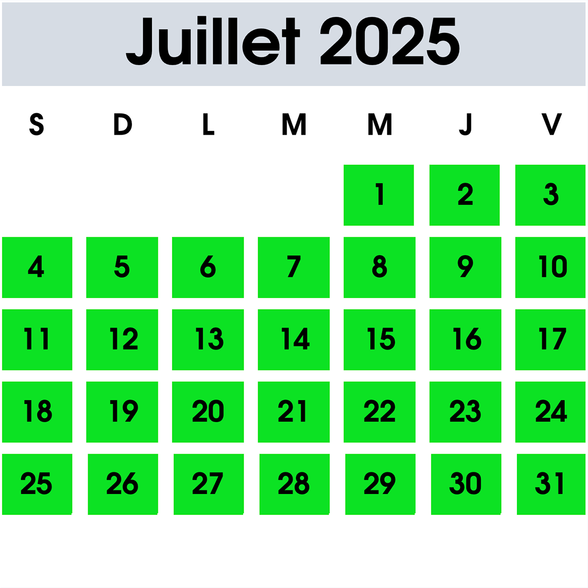 Location Juillet 2021